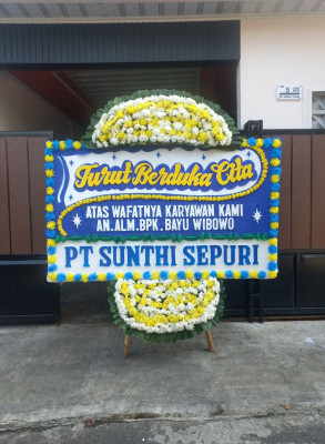 Papan Bunga Duka di Rhee